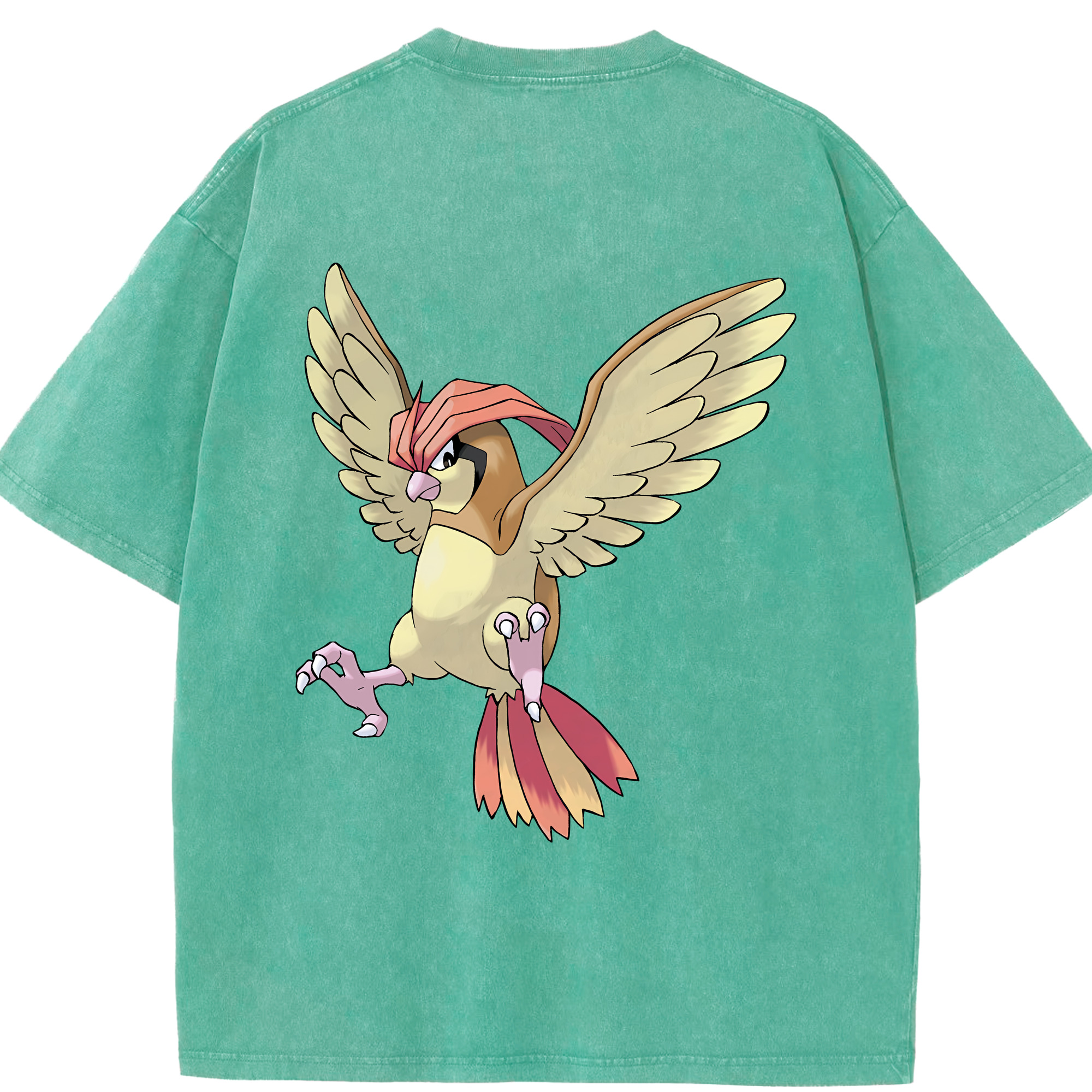 （画像用） ポケットモンスター Pokémon 綿100% ヴィンテージ風 半袖Tシャツ（背面プリント）